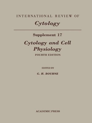 cover image of Cytology and Cell Physiology, Supplement 17